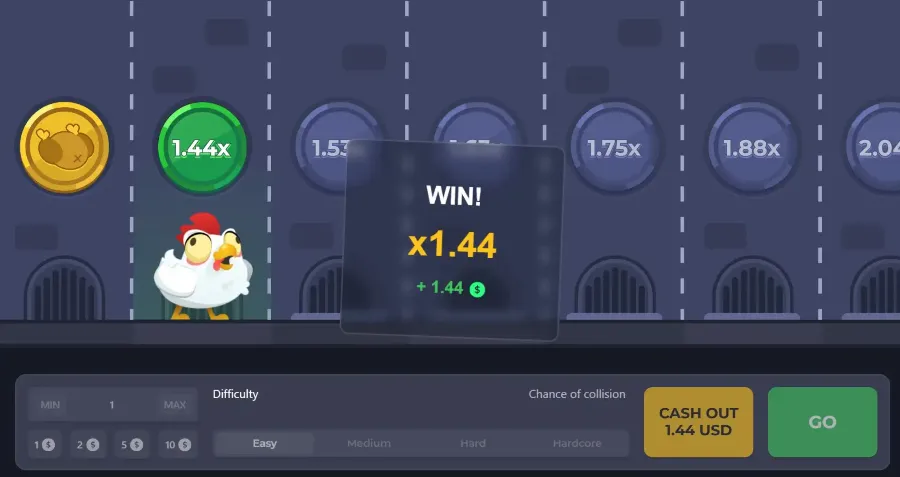 Chicken Road - Esempio strategia Martingala modificata