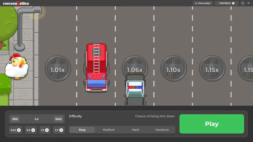 Chicken Road 2 Trucchi - Interfaccia di gioco e moltiplicatori